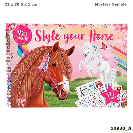 Kolorowanka miss melody. Styleyour horse