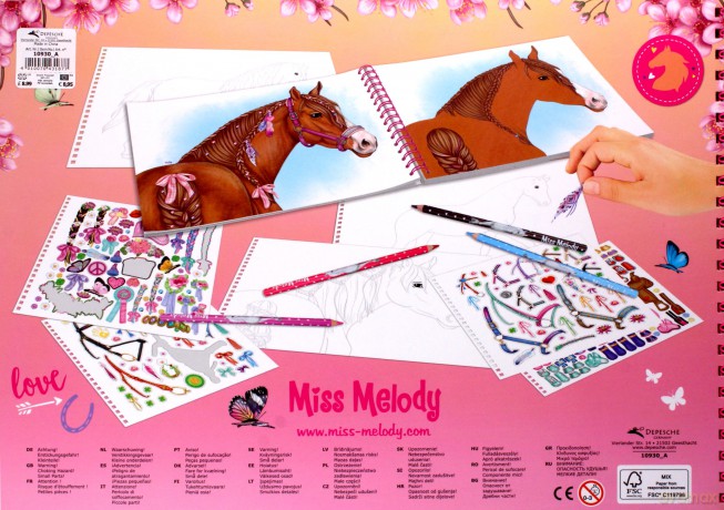 Kolorowanka miss melody. Styleyour horse
