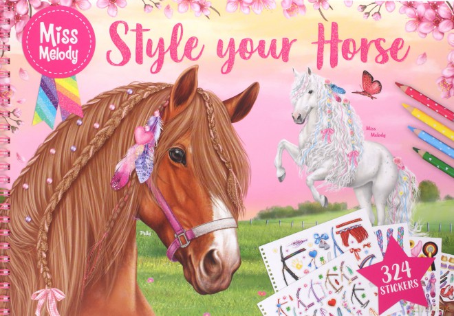 Kolorowanka miss melody. Styleyour horse