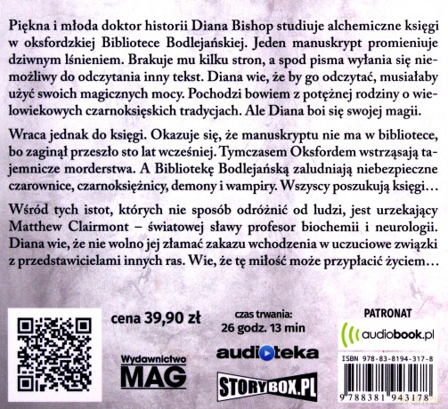 Księga czarownic - Deborah Harkness [AUDIOBOOK]