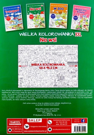 Na wsi. Wielka kolorowanka XXL [KSIĄŻKA]