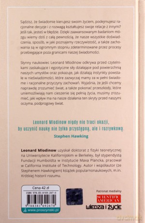 Nieświadomy mózg. Twoje prawdziwe ja kryje się głębiej niż myślisz - Leonard Mlodinow [KSIĄŻKA]