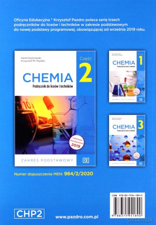Nowe chemia. Podręcznik dla klasy 2 liceów i techników zakres podstawowy - Kamil Kaznowski, Krzysztof M.Pazdro [KSIĄŻKA]