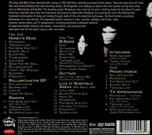 Jesus And Mary Chain: Honey's Dead (Deluxe [2CD]+[DVD]