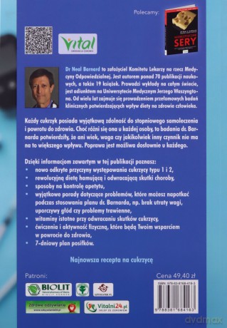 Program doktora Neala Barnarda dla odwrócenia skutków cukrzycy. Naturalna metoda potwierdzona naukowo - Neal Barnard [KSIĄŻKA]