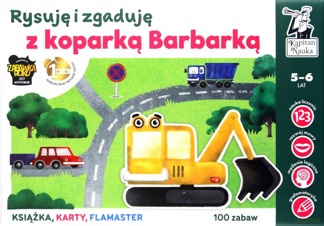 Rysuję i zgaduję z Koparką Barbarką. Kapitan Nauka - Anna Grabek, Bożena Dybowska [KSIĄŻKA]