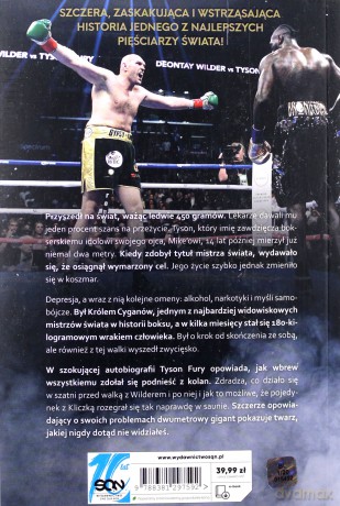Tyson Fury bez maski. Autobiografia - Tyson Fury [KSIĄŻKA]