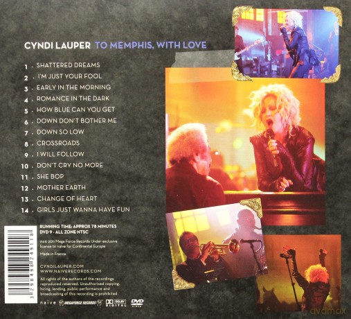 Cyndi Lauper: To Memphis With Love [CD]+[DVD]