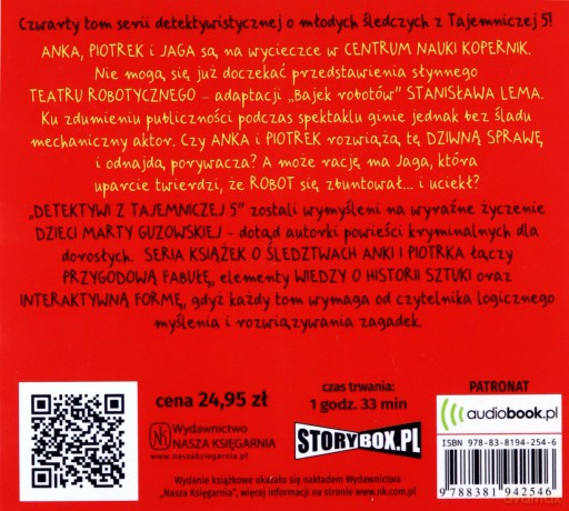 Zagadka zbuntowanego robota. Detektywi z tajemniczej 5 (Tom 4) - Marta Guzowska [AUDIOBOOK]