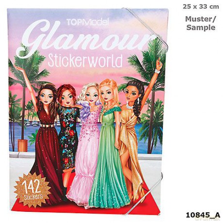 Zestaw z naklejkami Glamour Top model