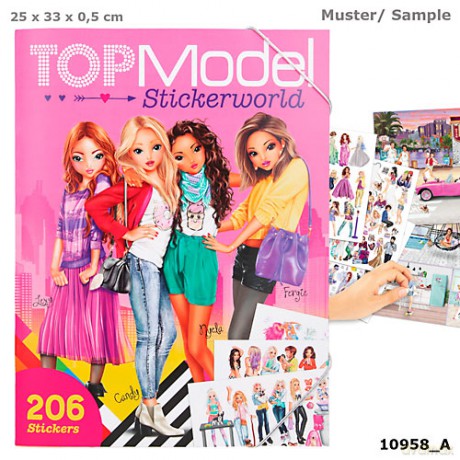 Zestaw z naklejkami Top model
