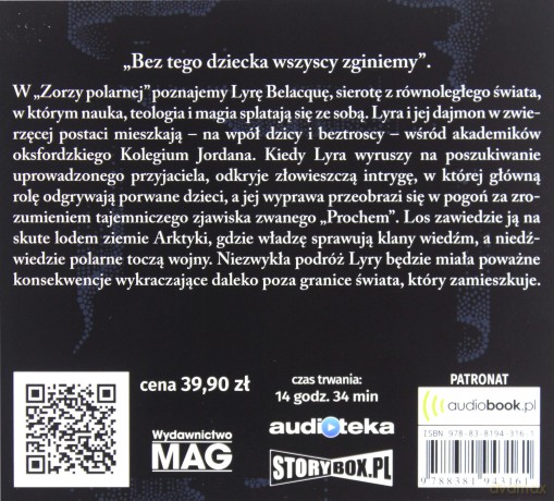 Zorza polarna - Philip Pullman [AUDIOBOOK]
