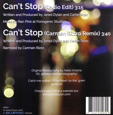 Jared Dylan: Cant Stop [Winyl]