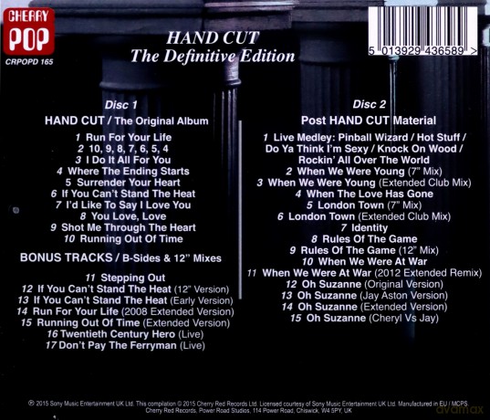 Bucks Fizz: Hand Cut The Definitive Edition [2CD]