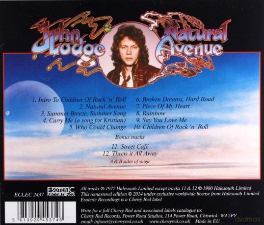John Lodge: Natural Avenue [CD]