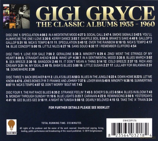 Gigi Gryce: The Classic Albums 1955-1960 [4CD]