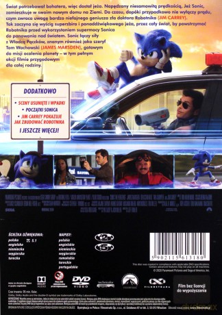 SONIC. Szybki jak błyskawica [DVD]