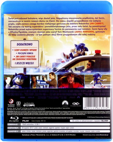 SONIC. Szybki jak błyskawica [Blu-Ray]