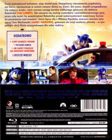SONIC. Szybki jak błyskawica [Blu-Ray]