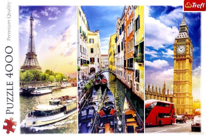 TREFL 4000 el. Wycieczka po Europie [PUZZLE]