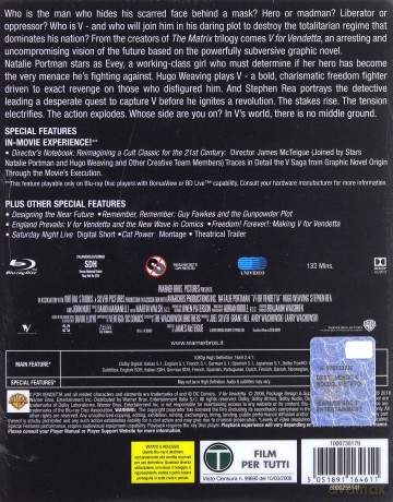 V for Vendetta (steelbook) [Blu-Ray]