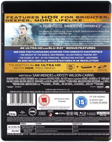 1917 [Blu-Ray 4K]+[Blu-Ray]