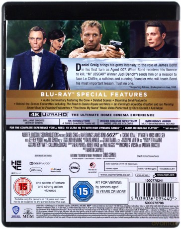007 James Bond Casino Royale [Blu-Ray 4K]+[Blu-Ray]