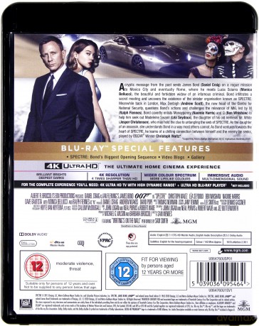 007 James Bond Spectre [Blu-Ray 4K]+[Blu-Ray]