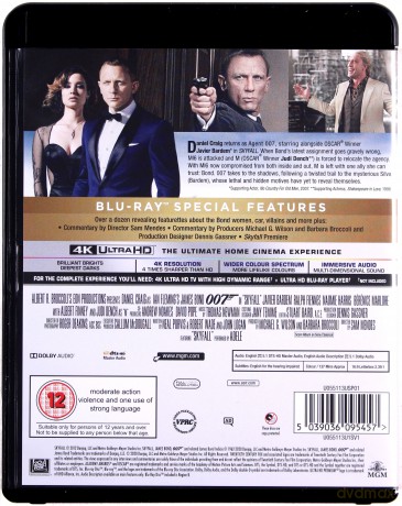 007 James Bond Skyfall [Blu-Ray 4K]+[Blu-Ray]