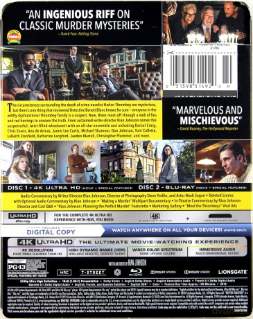 Knives Out (Na noże) [Blu-Ray 4K]+[Blu-Ray]