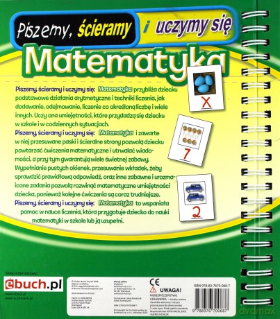 Matematyka piszemy, ścieramy i uczymy się [KSIĄŻKA]