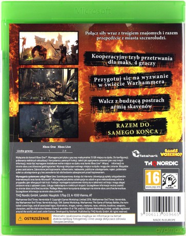 Warhammer End Times: Vermintide Gold [GRA XBOX ONE]