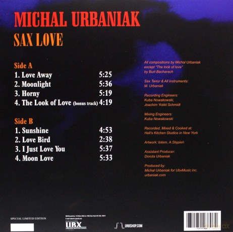 Michał Urbaniak: Sax Love [Winyl]