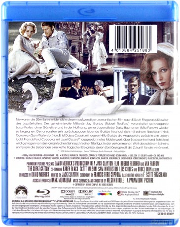 The Great Gatsby (Wielki Gatsby) [Blu-Ray]
