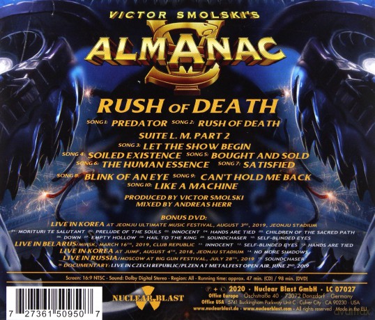 Almanac: Rush Of Death (Limited) [CD]+[DVD]