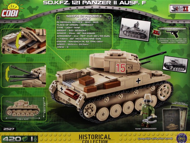 HC WWII (2527) Sd.Kfz. 121 Panzer Ii Ausf. F 420 [KLOCKI]