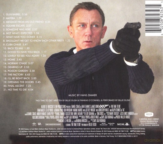007 James Bond No Time To Die soundtrack (Nie czas umierać) [CD]