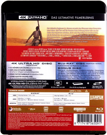 Star Wars: Episode VII - The Force Awakens (Gwiezdne wojny: Przebudzenie mocy) [Blu-Ray 4K]+[2xBlu-Ray]