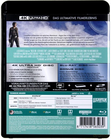Rogue One: A Star Wars Story (Łotr 1. Gwiezdne wojny - historie) [Blu-Ray 4K]+[2xBlu-Ray]