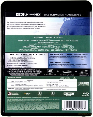 Star Wars: Episode VI - Return of the Jedi (Gwiezdne wojny: Część VI - Powrót Jedi) [Blu-Ray 4K]+[2xBlu-Ray]