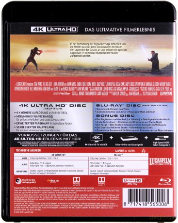 Star Wars: The Last Jedi (Gwiezdne wojny: Ostatni Jedi) [Blu-Ray 4K]+[2xBlu-Ray]
