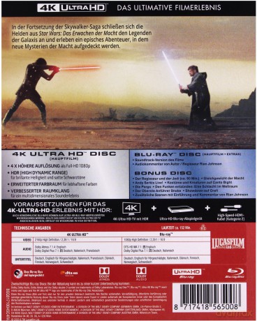 Star Wars: The Last Jedi (Gwiezdne wojny: Ostatni Jedi) [Blu-Ray 4K]+[2xBlu-Ray]