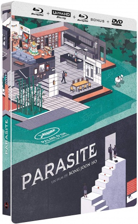 Parasite (steelbook) [Blu-Ray 4K]+[Blu-Ray]+[DVD]