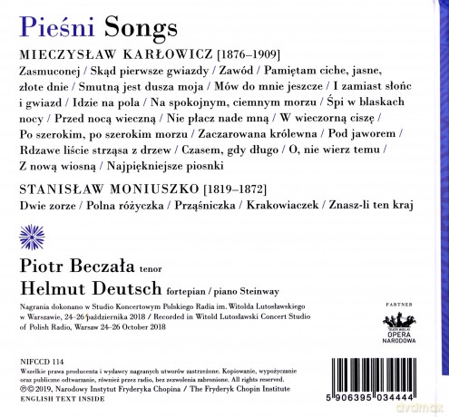 Piotr Beczała: Moniuszko Pieśni [CD]