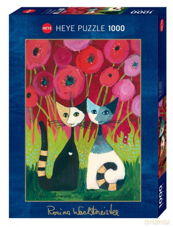 HEYE 1000 el. Szczęśliwe koty (Metalizowane), Rosina Wachtmeister [PUZZLE]