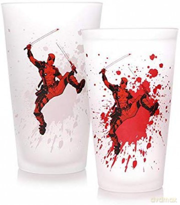 Deadpool Duża szklanka zmieniająca kolor