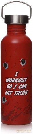 Deadpool Workout Metalowa butelka na wodę