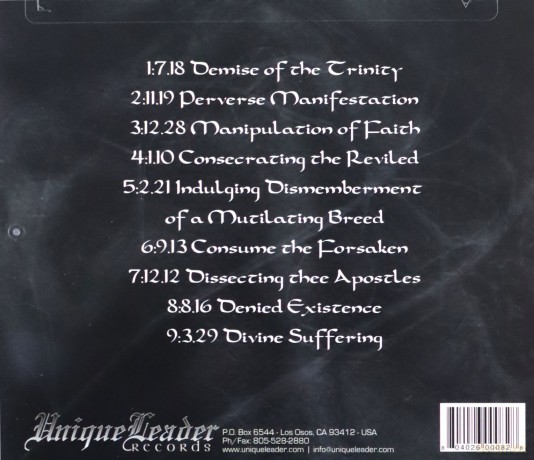 Disgorge: Consume The Forsaken [CD]