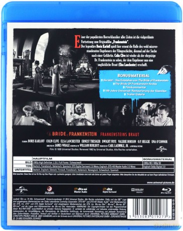 Bride of Frankenstein (Narzeczona Frankensteina) [Blu-Ray]