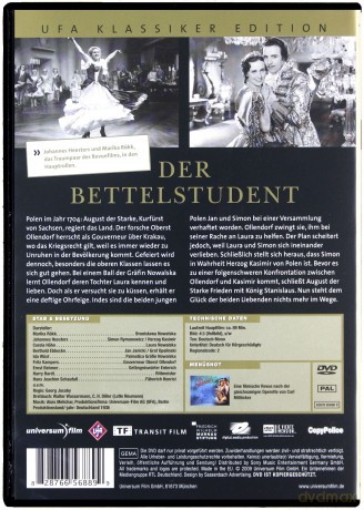 Der Bettelstudent [DVD]